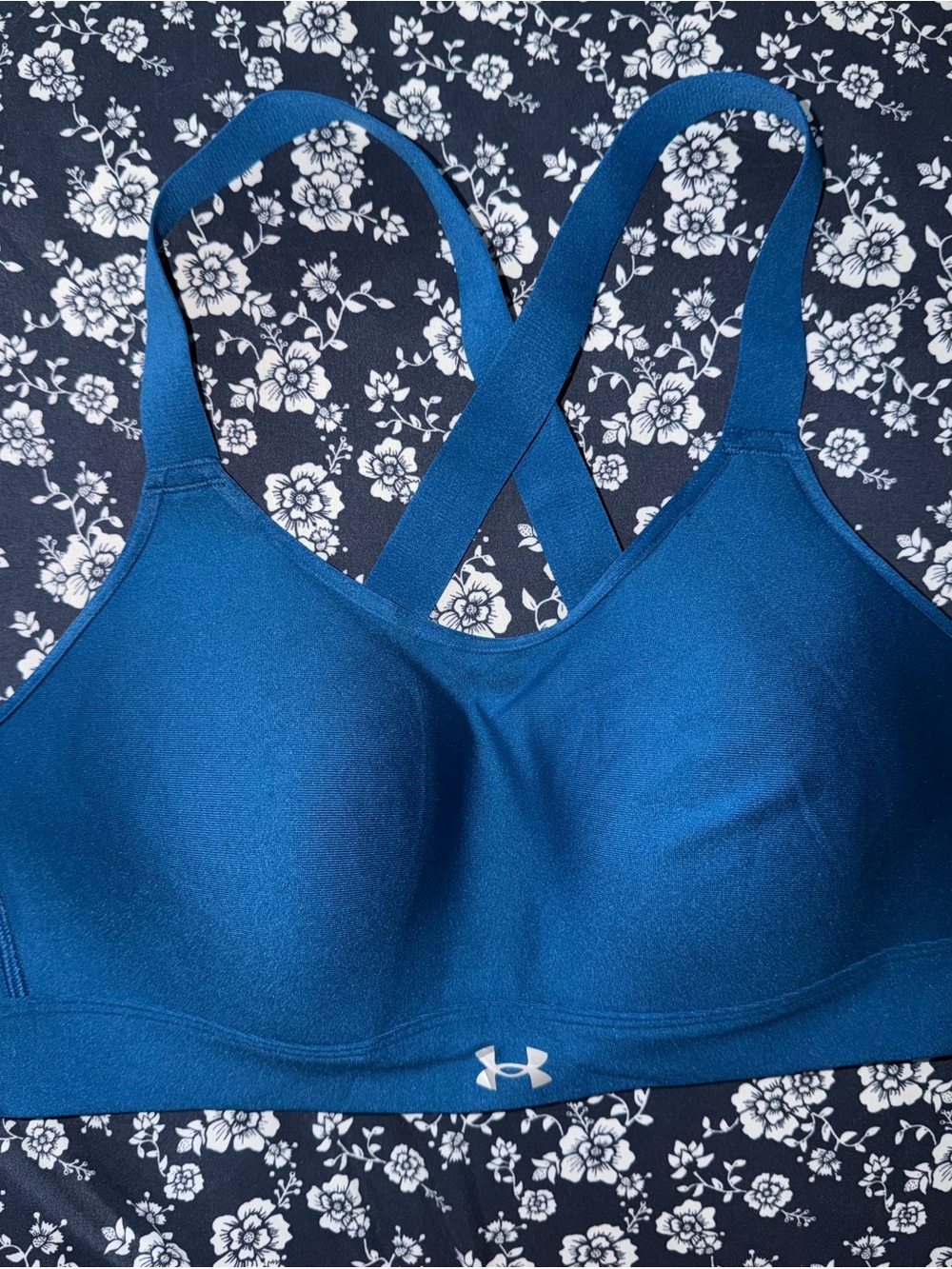 Under Armour Blue Crisscross Sports Bra